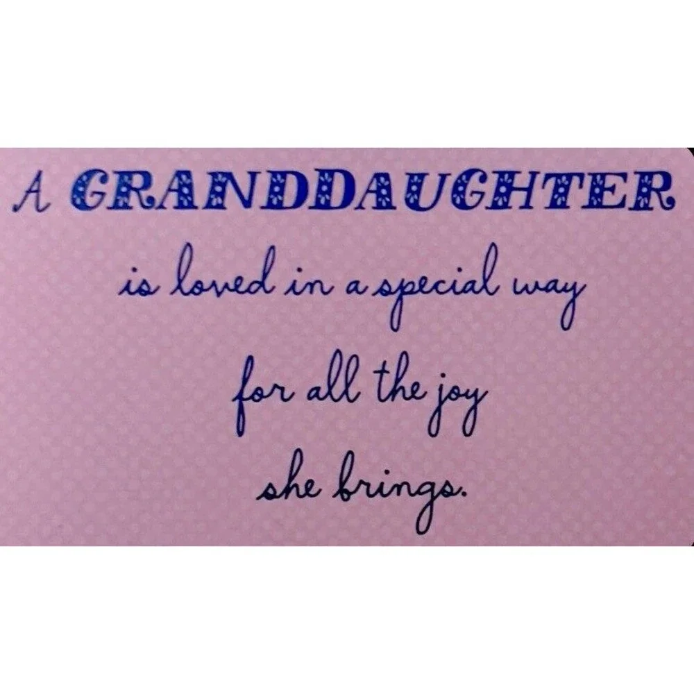 Granddaughter Grad Card “Loved In A Special Way For All The Joy She Brings”